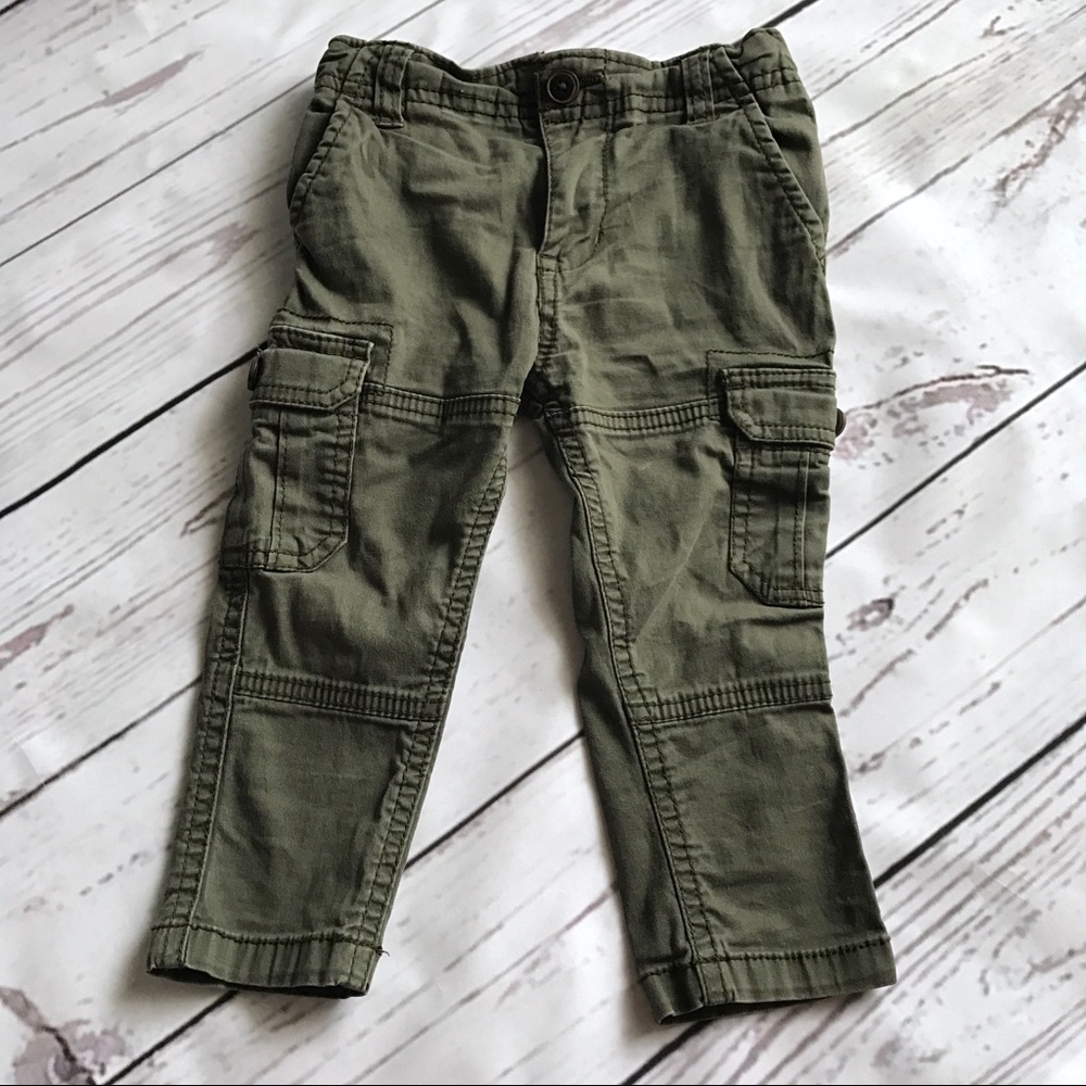 Oshkosh Olive Green Pants with Adjustable Waist
